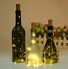 2M 20 LED Flesstopper String Lights Silver Wire Fairy Light Glass Wine Cork Shaped Lamp Christmas Party bruiloft decoratie