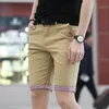 Sale Casual Shorts Men Plaid Ruched Hem Short Pants Male Fashion Fastener Mans Plus Size 28-40 Free Homme