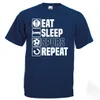 Eat Sleep Spurs T Shirt Funny Tottenham Fathers Day Birthday Prezent Męs