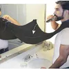 Män Beard Förkläde Kort design Trim Catcher Cape Sink Rakning Trimming Rengöringsverktyg Svart Vit 2 färger