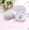 Shell Shape Velvet Jewelry Organizer Elegant Earring Storage Box Creative Necklace Holder Popular Women Present Box261y