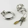 Stainless Steel Small Chastity Cage Penis Bondage Lock Male Chastity Devices Sex Toys For Men 1.77" Short Cage Y1892804