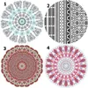 39 Stilar Mode Round Beach Handduk 150cm Picnic Blanket Tryckt Yoga Mat Beach Blanket Badhandduk