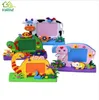 Eva Foam Cartoon Photo Frame för barn Child DIY 3D Stickers Fotoram Handgjorda Block Toy Pasta Frame Craft Presenter