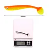 T-Tail 3D Artificial Fish Shad Bait For Jigs Hooks 10.5cm 6.2g Freshwater Fishing Soft Rubber Noctilucence lure