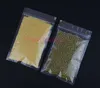 24 * 37 cm 100pcs / pack hög lucency plast ziplock väska-all klar ris dragkedja säck, melon frön Förvaring påse återanvändbar