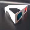 10 Par Fashion Nowe Universal 3D Okulary / Red Blue Cyan Okulary 3D Anaglyph 3D Plastikowe okulary do TV Projektor Komputerowy