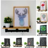 DIY Winding Drawing Wall Art Decoration Handmade Yarn Winding Painting Clover Deer Home Decor Arts And Crafts Gift 14styles