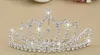 2018 bästsäljande bröllopstillbehör lyx rhinestone silver brud kronor kvinnor formell ceremoni lysande prinsessan kronor