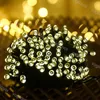 Lampes à pelouse Lights Solar Garden LED String 100leds 200leds RVB Light 8 Color 8 Mode pour la décoration de vacances de Noël en plein air D6107782