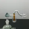 Tubi di fumo di vetro Fabbricazione di narghilè soffiato a mano Bong con filtro a diamante colorato S Caldaia