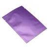 10x15 cm 100 pçslote Fosco Roxo Mylar Pura Aberta Top Embalagem Bolsa para a Secagem Da Folha de Alumínio Porca de Vácuo Saco de Embalagem De Armazenamento De Alimentos A Vácuo