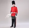 Manlig och kvinnlig England Royal Guard Soldier Costume Stage British Guard Court Garment Drumming Chorus Outfit Red Guard Clothing1011835