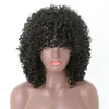 Kinky lockiga peruker för svarta kvinnor blond syntetisk hårfärg T2730 Blond afro peruk 16 tum7661135