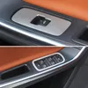 Stainless Steel Window Lift Button Frame Trim For Volvo XC60 S60 V60 Car Door Armrest Decor Panel Auto Styling