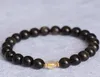 Authentic natural diamond stone bracelet black meteorite plus wafer beads lucky single circle couple models bracelets factory direct sales