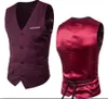 Sell Groom Vests Single Breasted Mens Suit Vests Slim Solid Casual Wedding Party Bridesgroom Vest7885189