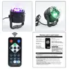 Boule Disco activée par le son coloré LED lumières de scène 3W rvb Laser projecteur lumière lampe fête de noël fournitures enfants cadeaux