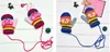 Gants doubles pour enfants, tête d'animal de dessin animé coloré mis à jour, automne et hiver, corde suspendue, gant épais, garçon et fille, mitaines chaudes pour bébé