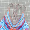 Jednoczęściowe stroje kąpielowe wysokie stroje kąpielowe Kobiety w kostium kąpielowym 2018 Patchwork Monokini Trikini Maillot de Bain Femme5394023