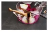 Ice Block Food Fruit Cake Sugar Clip Clamp Nip Tongs Rose Gold Stainless Steel Coffee Bar Buffet Kitchen BBQ Tools