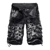 Brand Design Men Summer Camouflage Cargo Shorts Bermuda Jeans Male Masculina Fashion Casual Baggy Denim