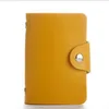 Fashion PU Leather Function 24 Bits Card Case Business Card Holder Men Women Credit Passport Card Bag ID Passport Wallet