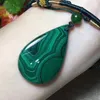 Natural Malachite Drop Hangers voor mannen en vrouwen Crystal Sieraden Malachite Hanger Gift