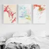 Paisagem flores de cerejeira pinturas em tela estilo chinês montanha abstrato cartaz nórdico arte da parede imagem casa decor5683433