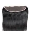 Brazilian Human Hair Sliky Straight Hair 3 Bundles With 13X4 Lace Frontal Pre Plucked Hair Extensions3534608