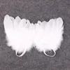 Newborn Baby Photography Props Infant Photography Costume Cute Baby Girl Feather Angle Wing +Headband Baby Accessories Photo Props 0-6M