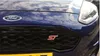 Metall Red Blue St Front Grille Sticker Car Head Grill Emblem Badge Chrome Sticker för Ford Fiesta Focus Mondeo Auto Car Styling