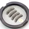 Hot Sale Dual Magnetic Fake Lashes Handgjorda Naturliga Långa 2 Magneter Falska Ögonfransar DHL Gratis
