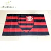 Drapeau du Brésil Clube de Regatas do Flamengo RJ 3 * 5ft (90cm * 150cm) Polyester Bannière Drapeaux décoration volant maison jardin Cadeaux de fête