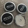 60mm Numer 500 ABS Alloy Black Car Wheel Center Center Caps Caps Emblem Fit 500 Pop Cabrio Lounge Cabrio Auto Styling