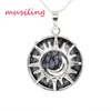 Pendants Pendulum Moon and Sun Jewelry For Women Natural Stone Crystal Charms European Reiki Healing Amulet Fashion Mens Jewelry2897965