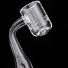 New Smoke quaartz banger Extra thick full 4mm flat top banger nail with 2 belts 10 14 18 Domeless Nails Bong