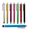 Högkvalitativ lång kapacitiv skärm Metal Stylus Touch Pen med klipp för iPhone / iPad / mini iPad / iPod touch