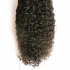 Afro Kinky Human Hair Nail I Tip Tip Hair Extensions 100GStrands Pre -Bolled Hair على كبسولات الكيراتين اللون الطبيعي 1GSTRAND5680106