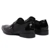 Högkvalitativ formell man Monk Strap Dress Shoes Patent Läder Oxfords Brand Pekade Toe Handgjorda Mäns Business Footwear Xe33