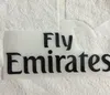 FLY EMIRATES stampa a caldo loghi sponsor anteriori adesivi rosa braccialetti da stampa distintivi da calcio bracciale stampato toppe impresse bianche da calcio