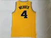 Koszulki College Michigan Wolverines Basketball Jalen Rose Chris Webber Juwan Jerseys Drużyna żółta zszyta bezpłatna wysyłka