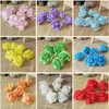 Gros-100pcs / sac 6cm MOUSSE PE DIY mariage fleurs décoratives tête fête déco fleurs artificielles rose accessoires A042