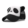 Qujehi Children Hat Panda Mesh Cap Outdoor Sun Hat Shade Baseball Cap Boy Girl Rozmiar 45-55 cm Snapback