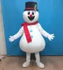 2018 costume de mascotte de bonhomme de neige visage heureux de haute qualité pour adulte à porter