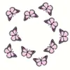 10st Butterfly Patches Hot Badges för Kläder Iron Broderad Patch Applique Iron On Patches Sy Tillbehör för Kläder