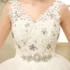 2018 한국어 스타일 섹시한 V 목 레이스 웨딩 드레스 도매 저렴한 패션 여성 여름 드레스 소매 주문 vestido de noiva
