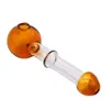 Short Colored Glass Burner 3.98 "x0.28" Mini Smoking Handle Pipes Pipes Högkvalitativ brännareoljebrännare WG-004