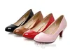 Wholesale-Free Shipping Women's Cute Pointed Toe Patent Leather Pumps Fashion Spike Heel Office Lady Shoes Size US 2~10.5/EU 32~43 D033