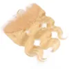 13x4 Ear To Ear Lace Frontal Body Wave 613 Blonde Color Human Hair Closure with Baby Hair7492434